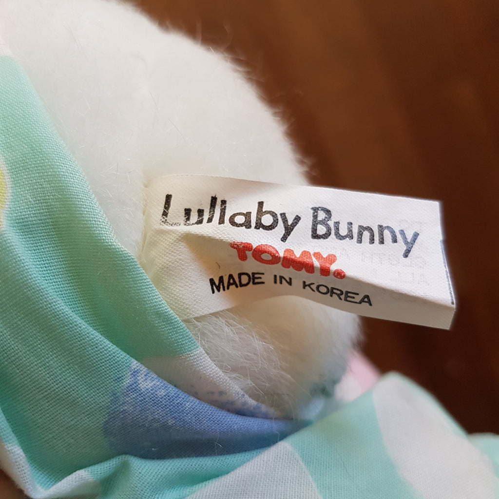 Vintage Tomy LULLABY BUNNY Plush WORKING Light & Sound Soft Toy Brahms' Lullaby14