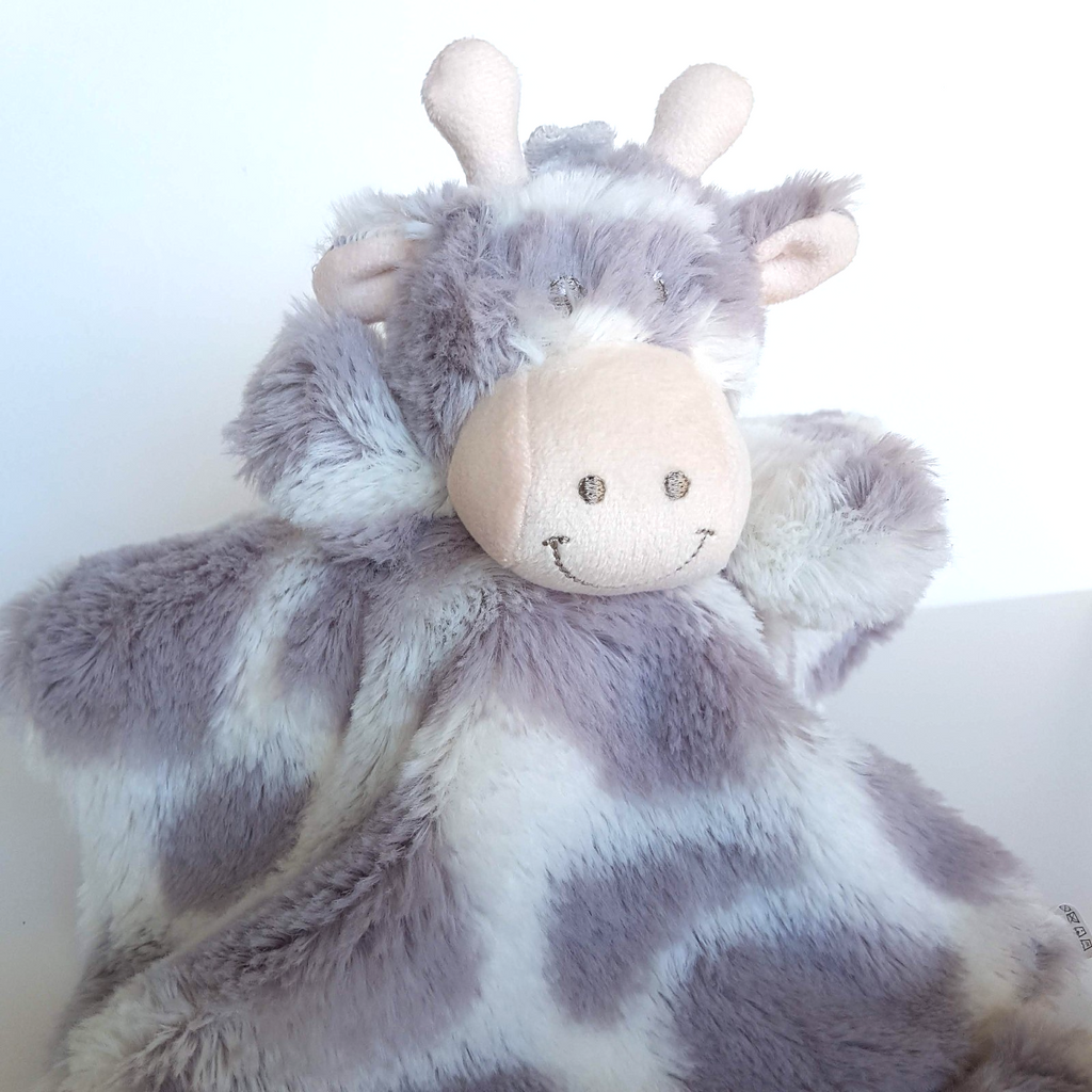 Ollie & Paige GIRAFFE Grey Lovey Plush Security Comforter Sleep Cute Soft Toy1