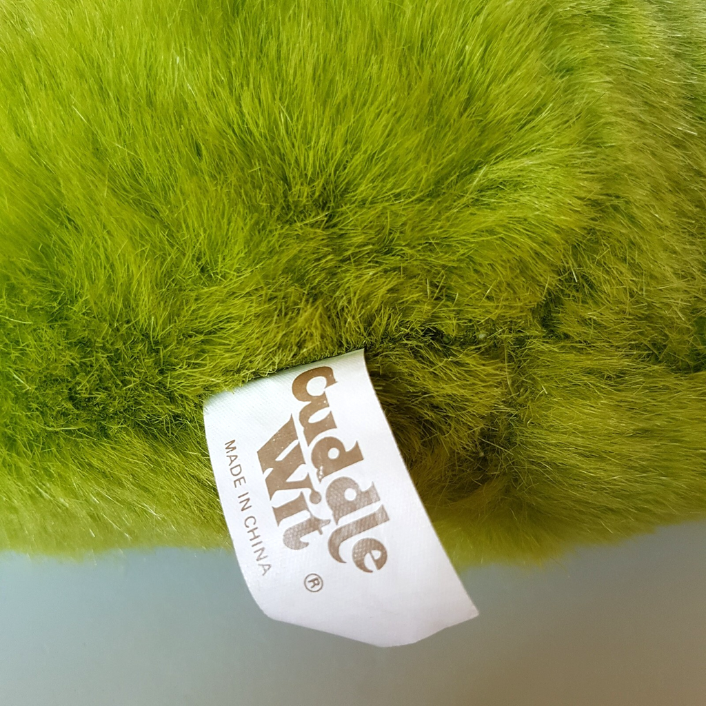 Cuddle Wit GREEN FROG Plush 41cm PILLOW Reptile Soft Toy Stuffed Animal POCKET5