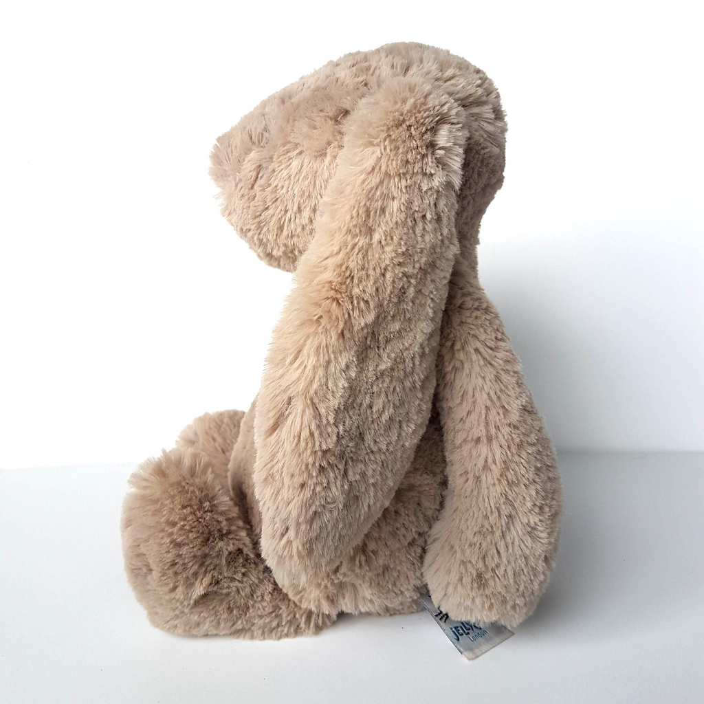 Jellycat BEIGE BASHFUL BUNNY Medium 12" Plush Stuffed Animal Soft Toy7