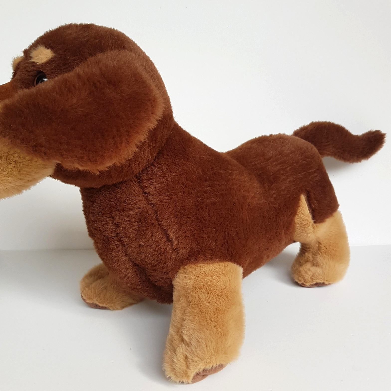 DACHSUND SAUSAGE DOG Plush 41cm Soft Toy Stuffed Animal Pet Cuddly Brown Puppy5