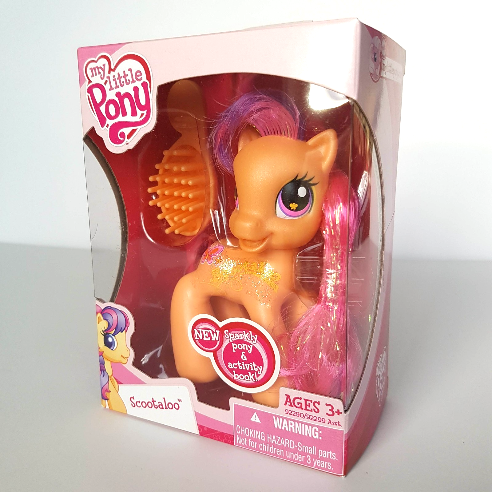 My Little Pony G3.5 SCOOTALOO Horse 2009 Sparkly Glitter Unopened Boxed Pony Toy2
