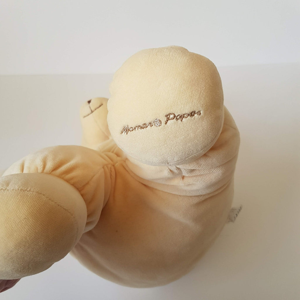 VTG Mamas & Papas VELOUR BEAR Soft Toy 50cm Teddy Floppy Plush Stuffed Animal19