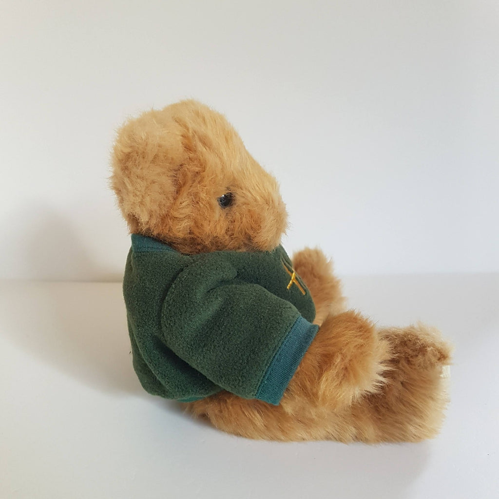 Harrods TEDDY BEAR Green Sweater 25cm Plush Soft Toy Stuffed Toy Collectible3