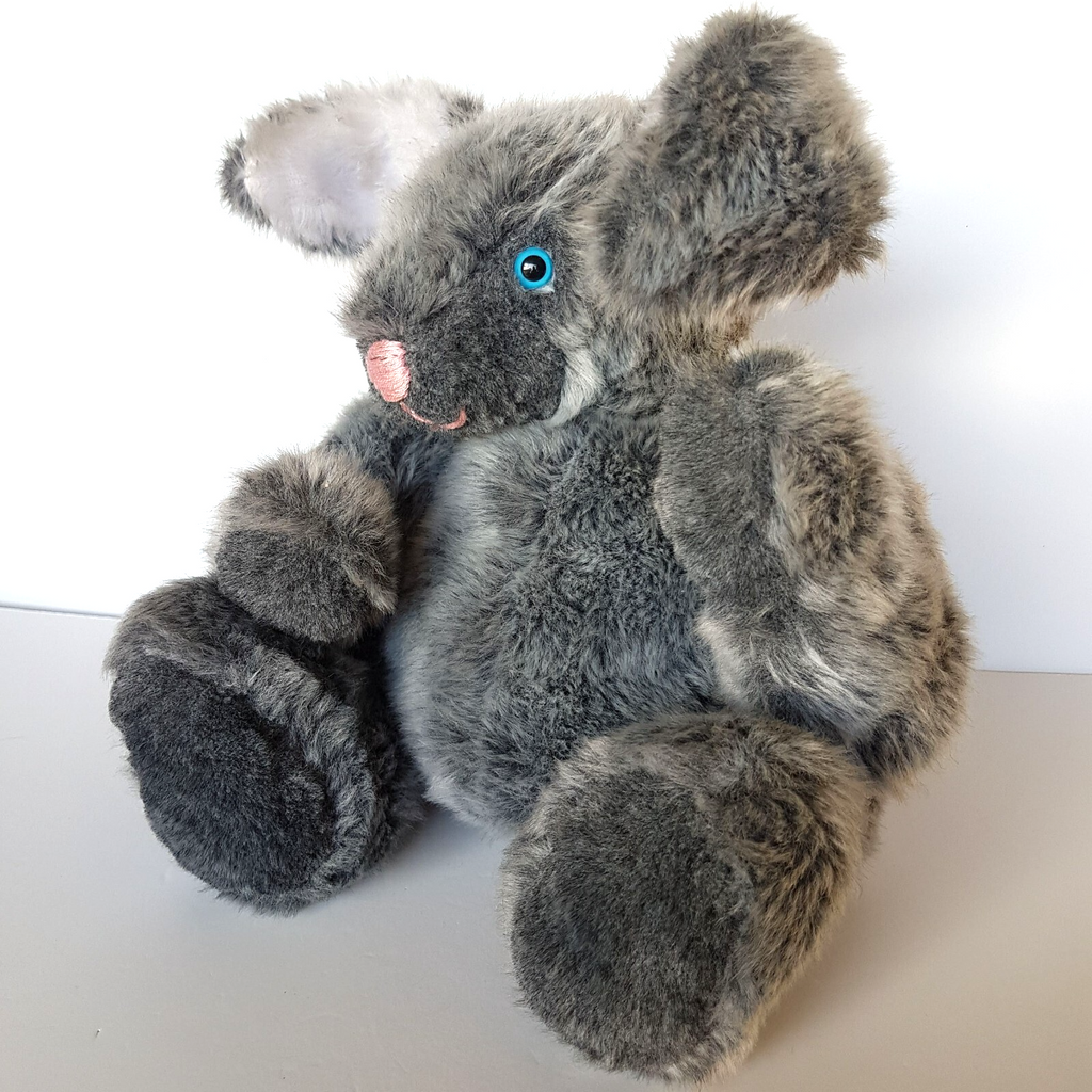 Jointed HANDMADE GREY BUNNY RABBIT 34cm Plush Weighted Stuffed Animal Soft Toy6