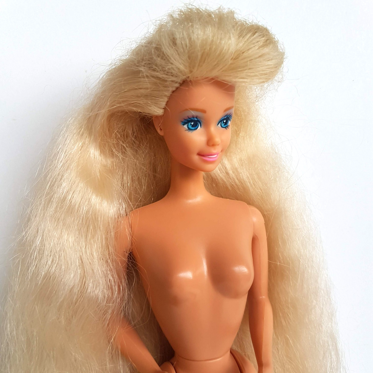 Vintage TOTALLY HAIR BARBIE Fashion Doll 29cm NUDE Collectible Long Hair Doll1