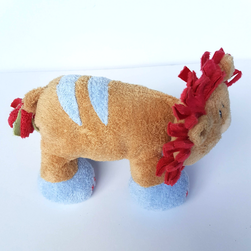 Baby Gund WOODLES LITTLE LION Rumba Baby Rattle 7" Plush Soft Toy Stuffed Animal4