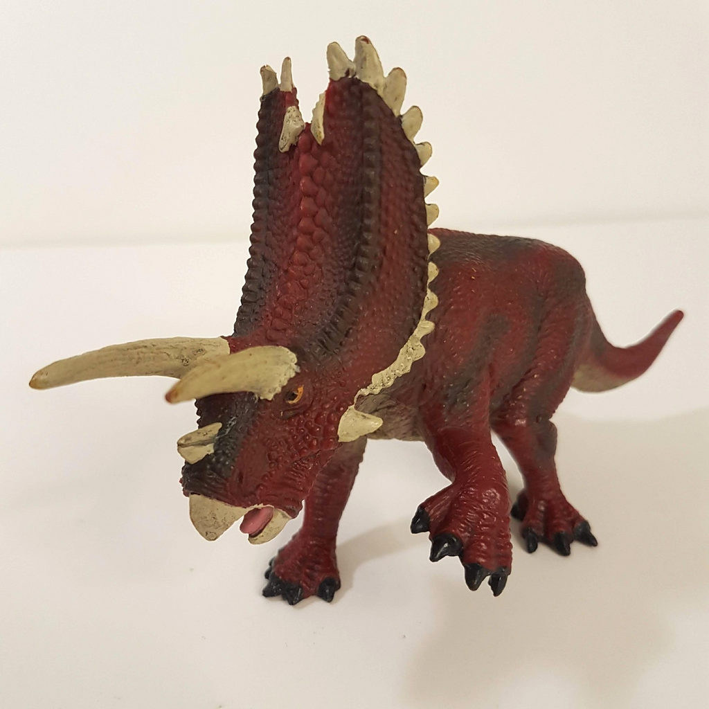 Generic Brand VINYL DINOSAUR LOT Triceratops Stegosuarus Action Figure Toy3