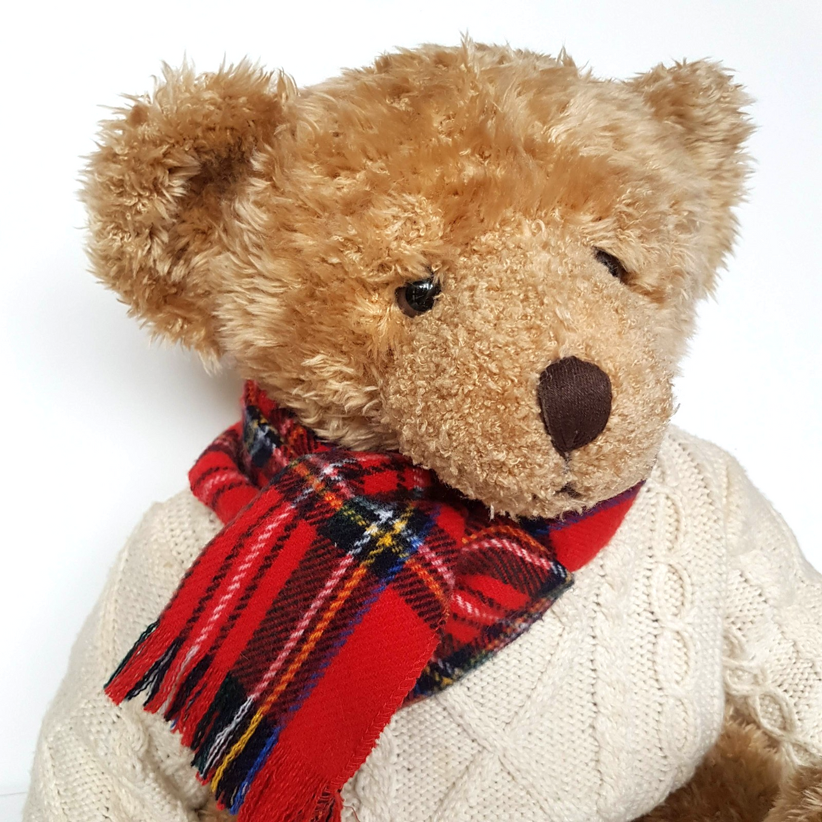 Harrods CHRISTMAS 2002 Teddy Bear Plush 35cm Large Stuffed Animal Soft Toy Cute1
