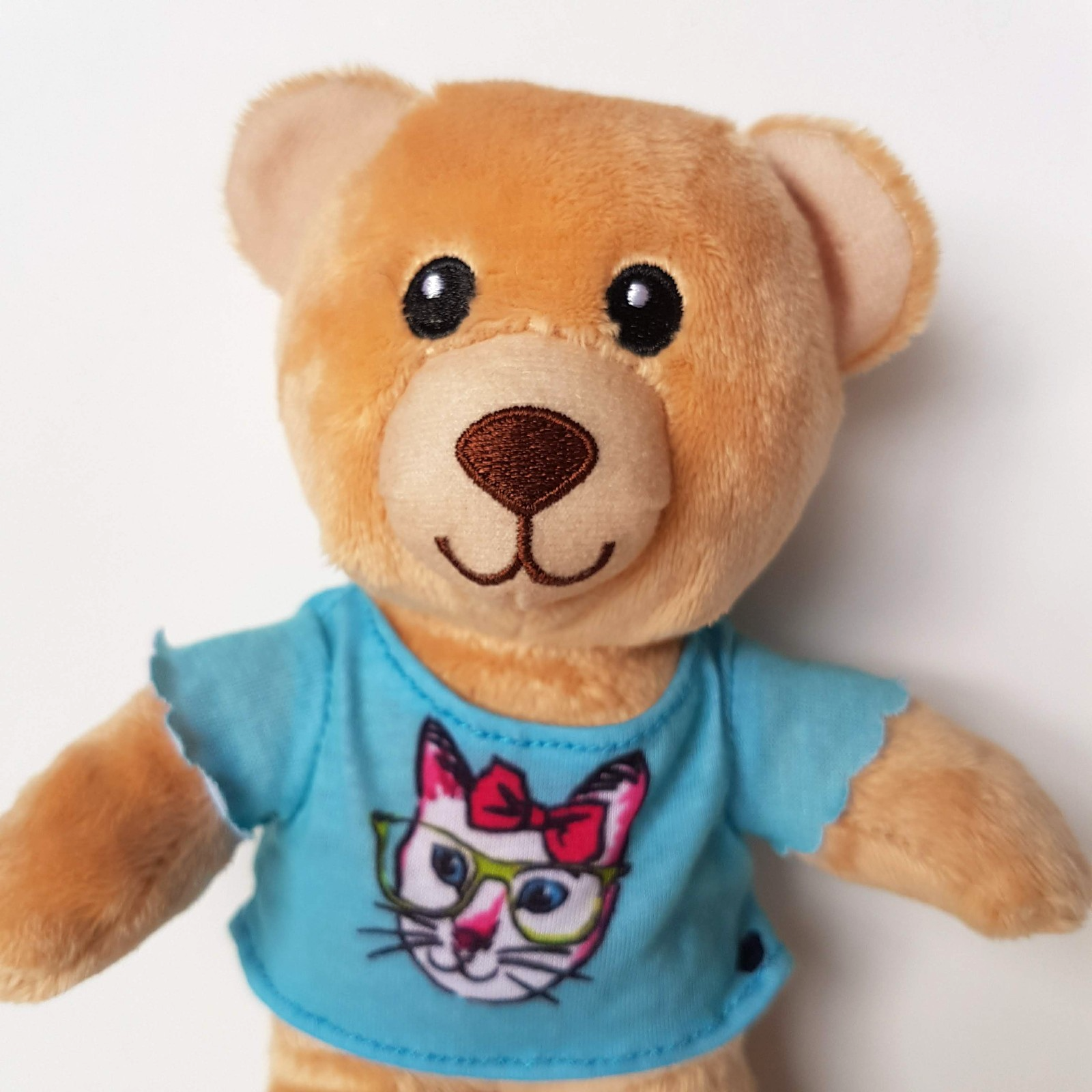 Build A Bear BUDDY SMALLFRY Teddy 19cm Cat T Shirt Stuffed Animal HEART inside1