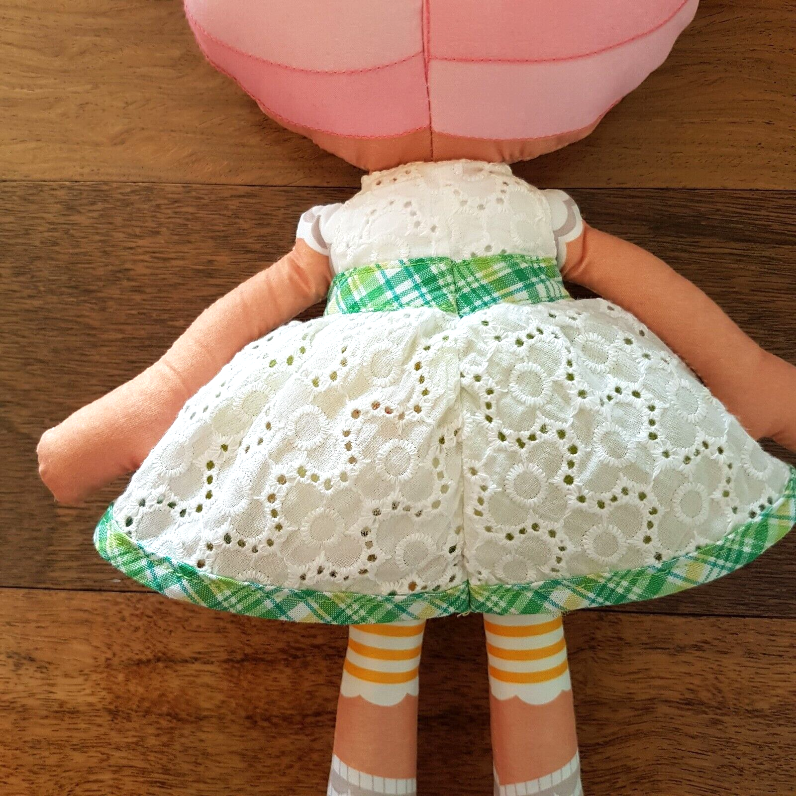EUC Lalaloopsy BLOSSOM FLOWERPOT 18" Plush Fabric Rag Doll Lace Dress Embroidery7