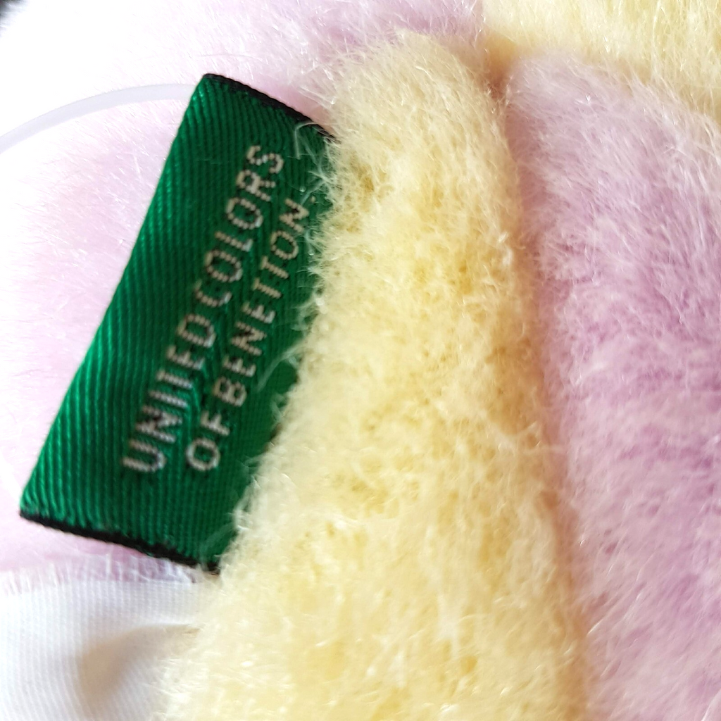 UNITED COLORS OF BENETTON Teddy Bear Colour Block 30cm Plush Rare Stuffed Animal8