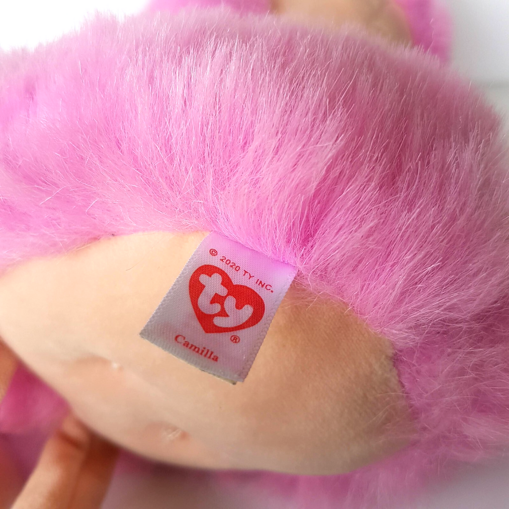 TY Beanie Boos CAMILLA Poodle Dog Mum Pup 13" 9" Plush Stuffed Animal Soft Toy15