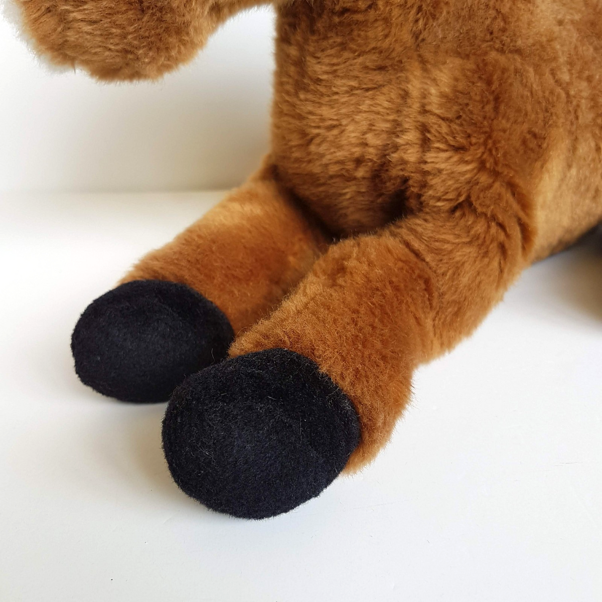 Unbranded LAYING HORSE Pony Plush 36cm long Stuffed Animal Thoroughbred Soft Toy2