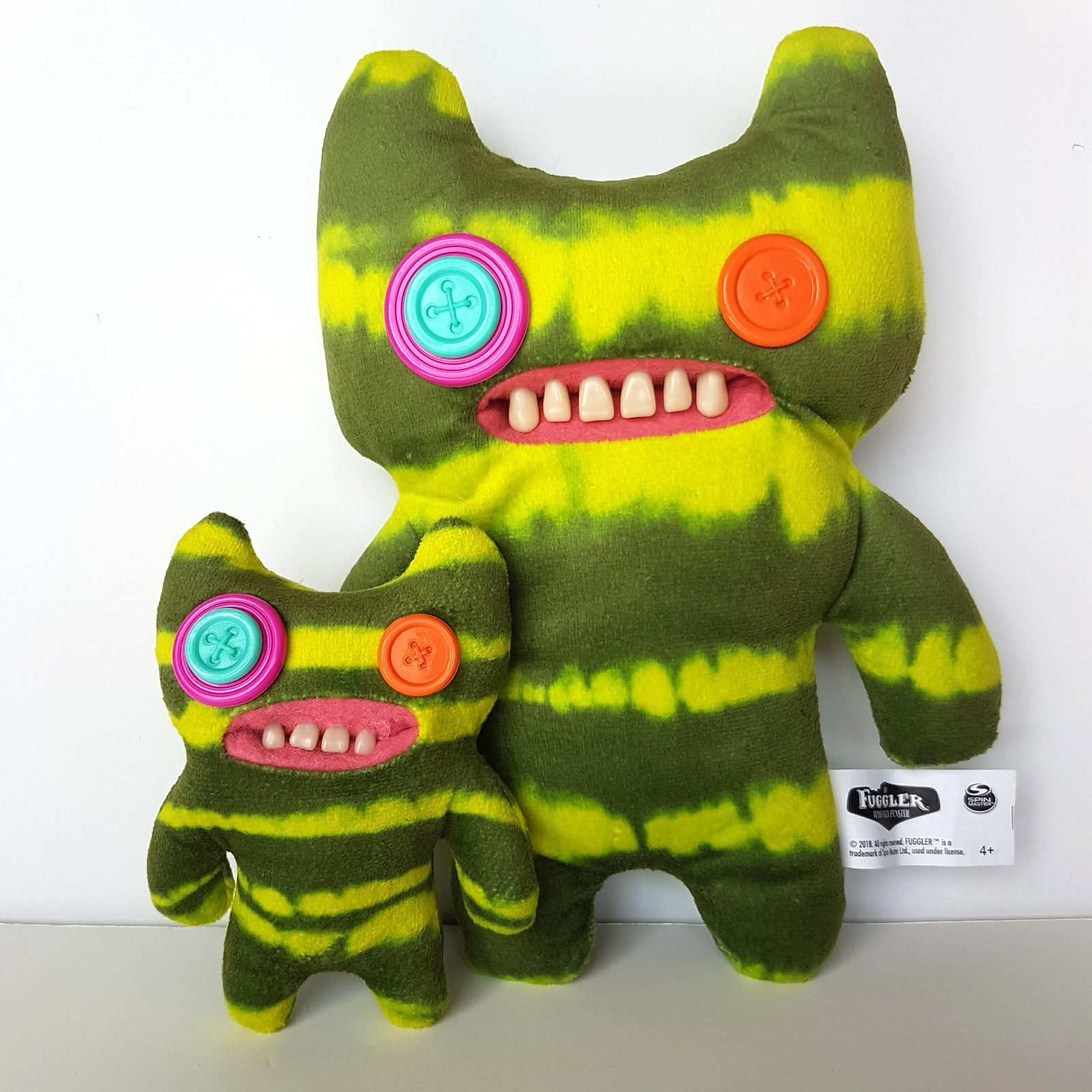 FUGGLER 2023 Laboratory Misfits Indecisive Monster + Mini Green Plush Soft Toys0