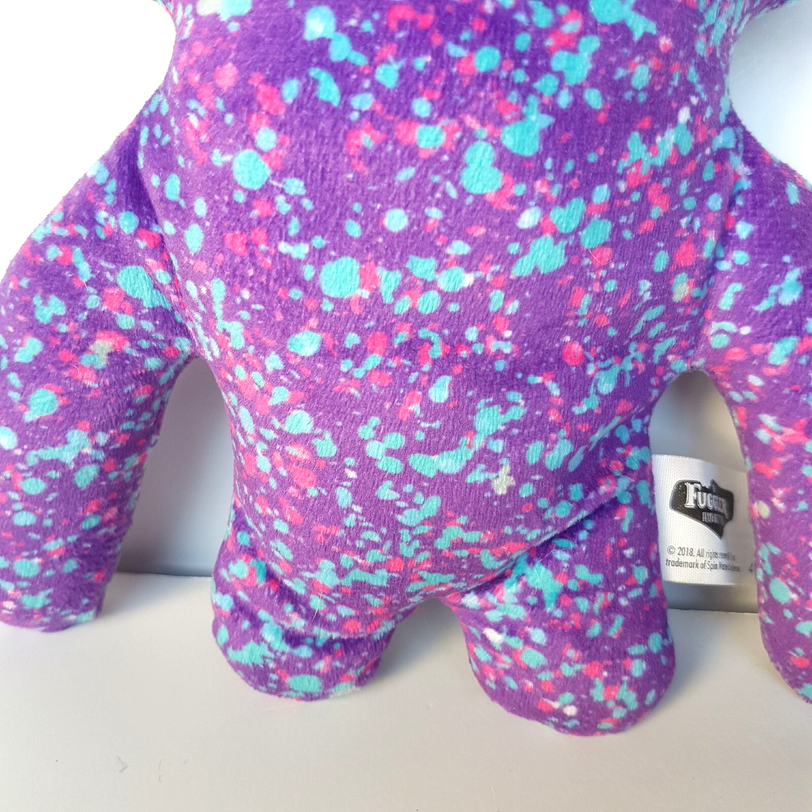 Fuggler SQUIDGE Plush Purple Paint Funny Ugly Monster Soft Toy Scary Teeth Cute2