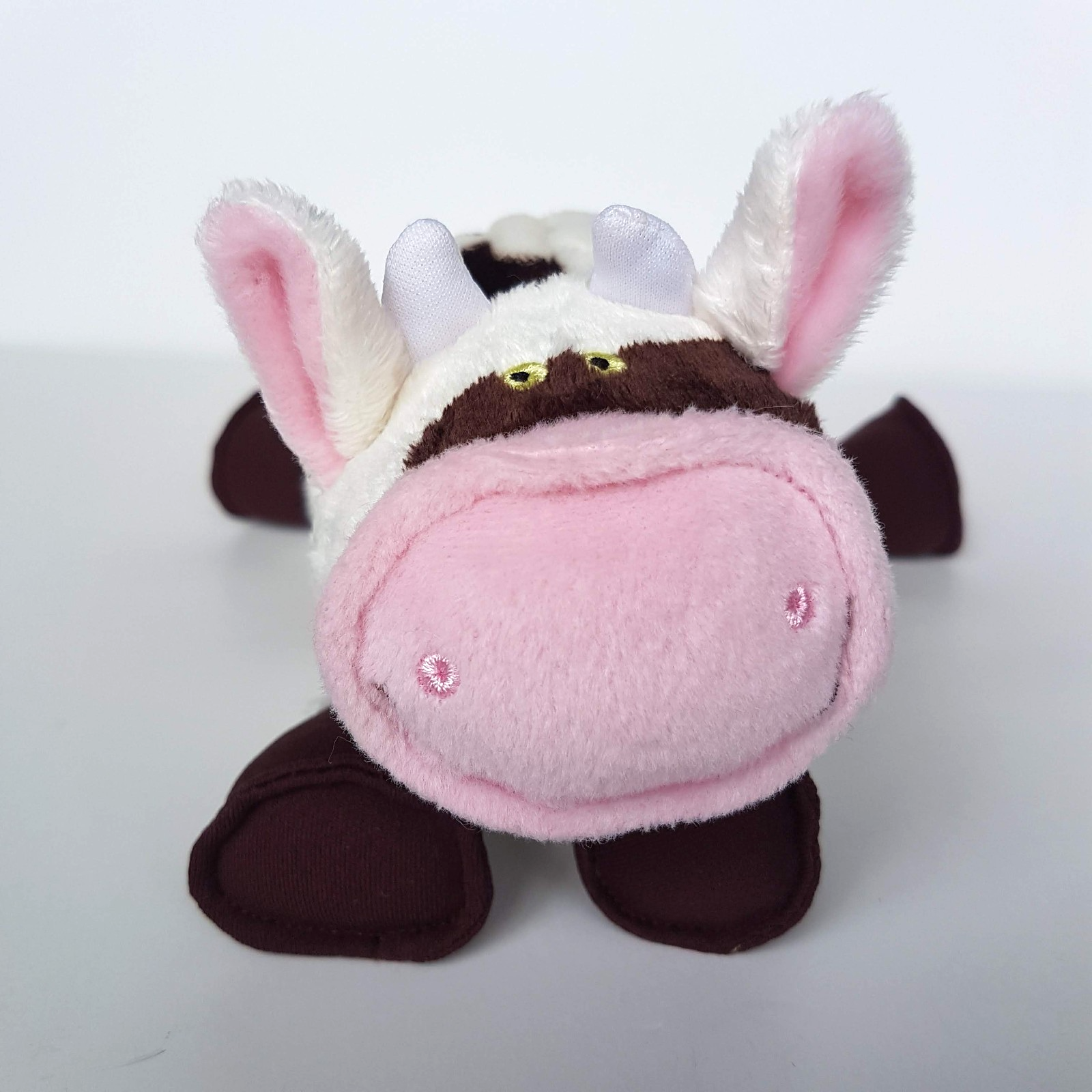 Rare MAKE BELIEVE IDEAS Plush Cow 2007 18cm Stuffed Animal Soft Toy Farm Floppy8