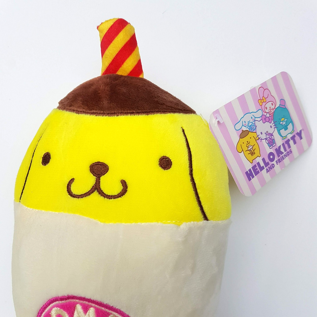 Hello Kitty POMPOMPURIN BUBBLE BOBA TEA Plush TAGS Stuffed Animal Soft Toy Food2