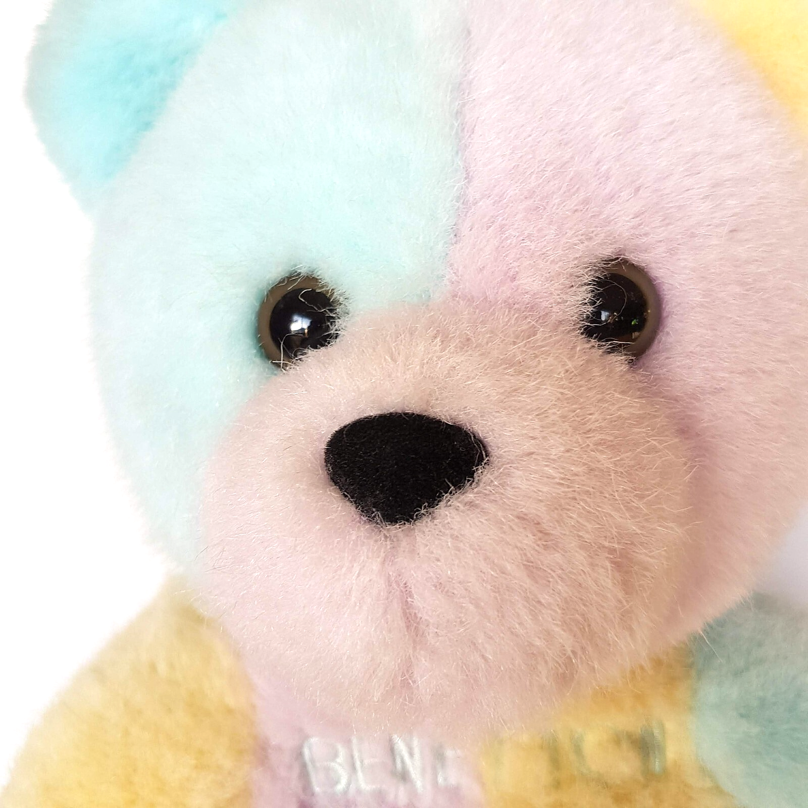 UNITED COLORS OF BENETTON Teddy Bear Colour Block 30cm Plush Rare Stuffed Animal15