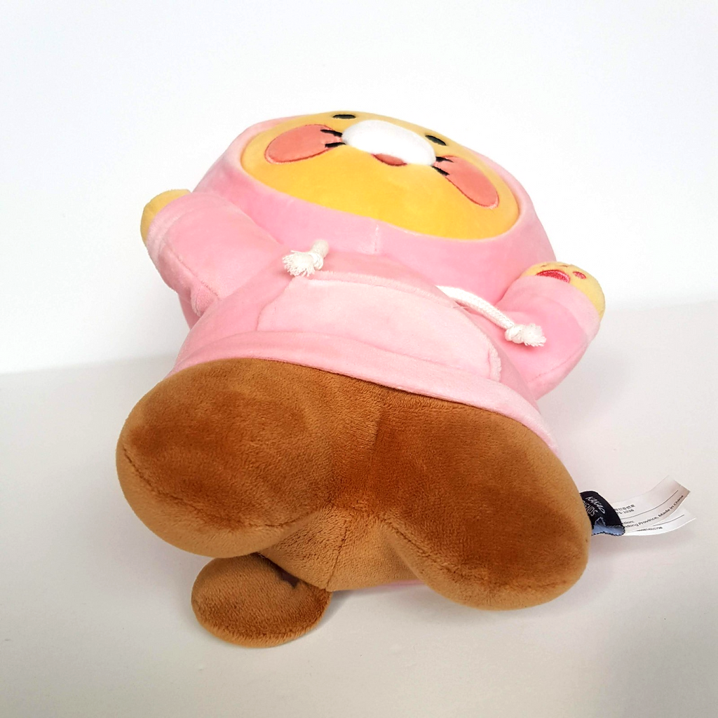 Kakao Friends PINK HOODIE CHOONSIK CAT Genuine 28cm Stuffed Animal Soft Toy CUTE9