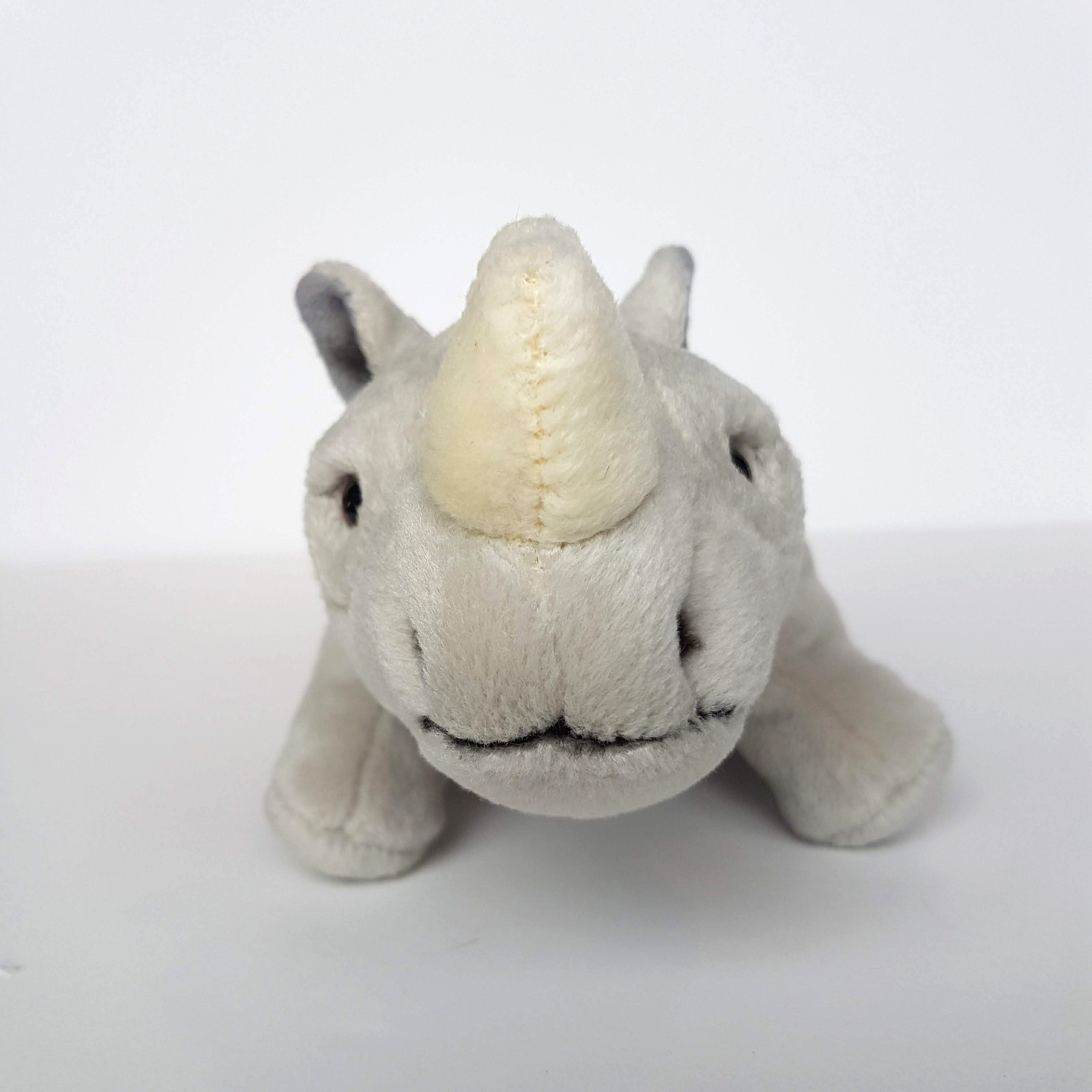 Leosco Korimco GREY RHINO Safari 22cm Plush Soft Toy Stuffed Animal Beanbag Cute3