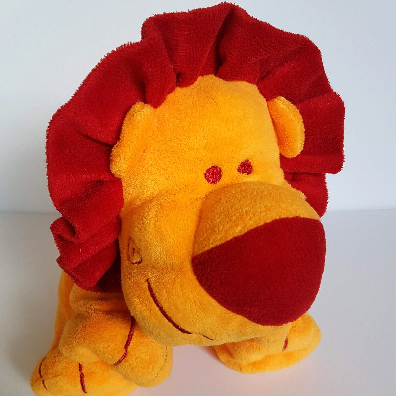Cardeaux FLOPPY LION Red Orange Plush 19cm Soft Toy Stuffed Animal Beanbag Cute2
