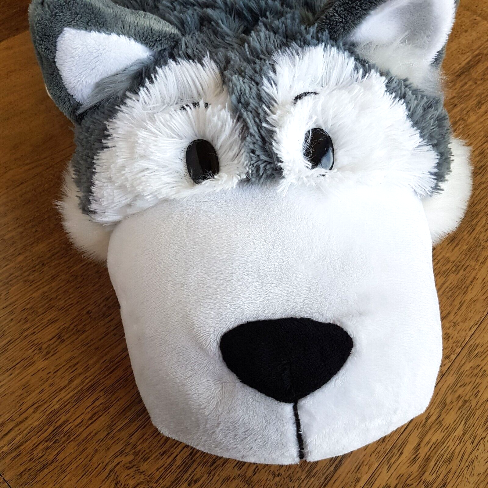 Flip a Zoo HUSKY DOG POLAR BEAR Plush 48cm Stuffed Animal Soft Toy Reversible2