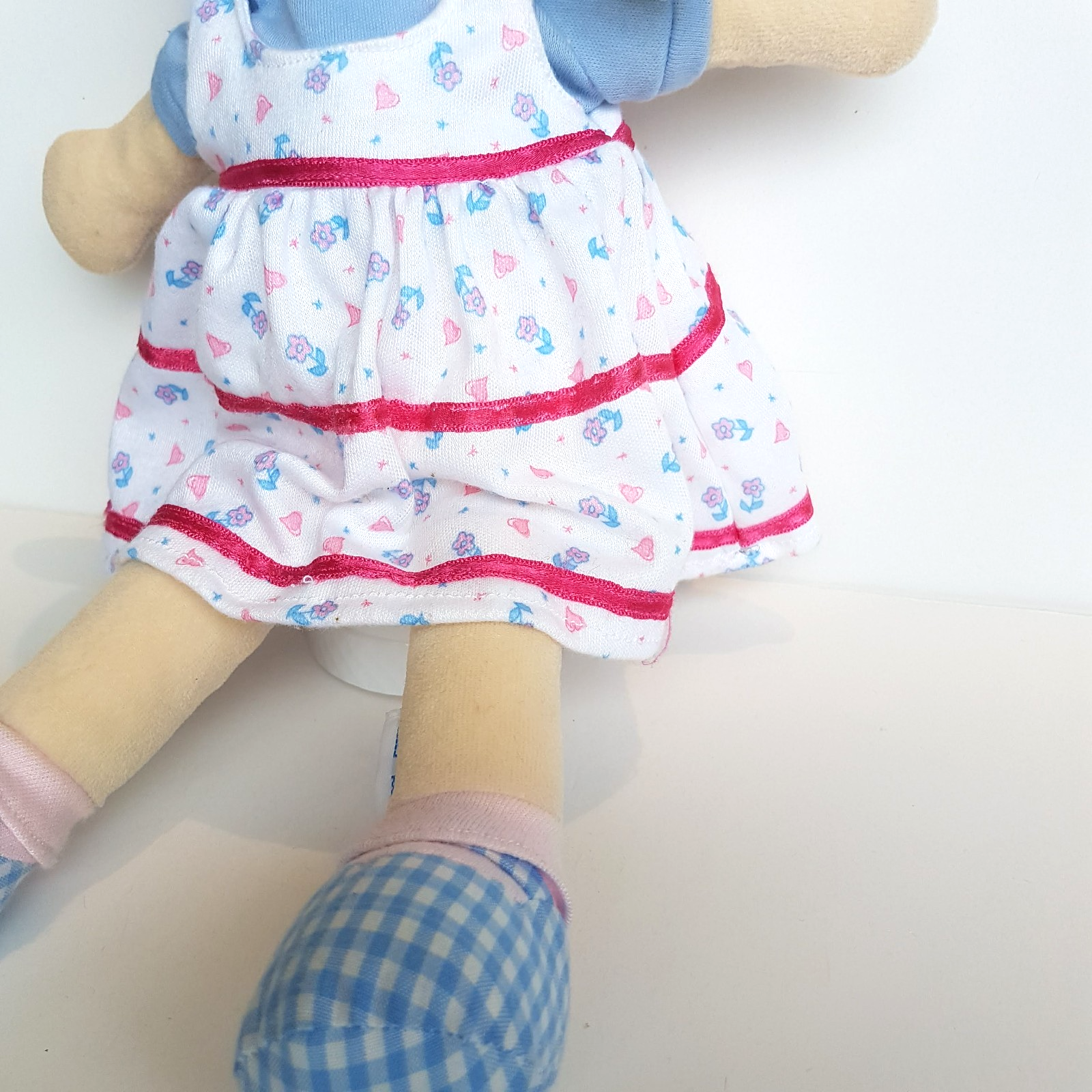 RARE Happy Star VELOUR BABY DOLL Terry Towel Fabric Rag Doll Soft Toy 37cm Cute3