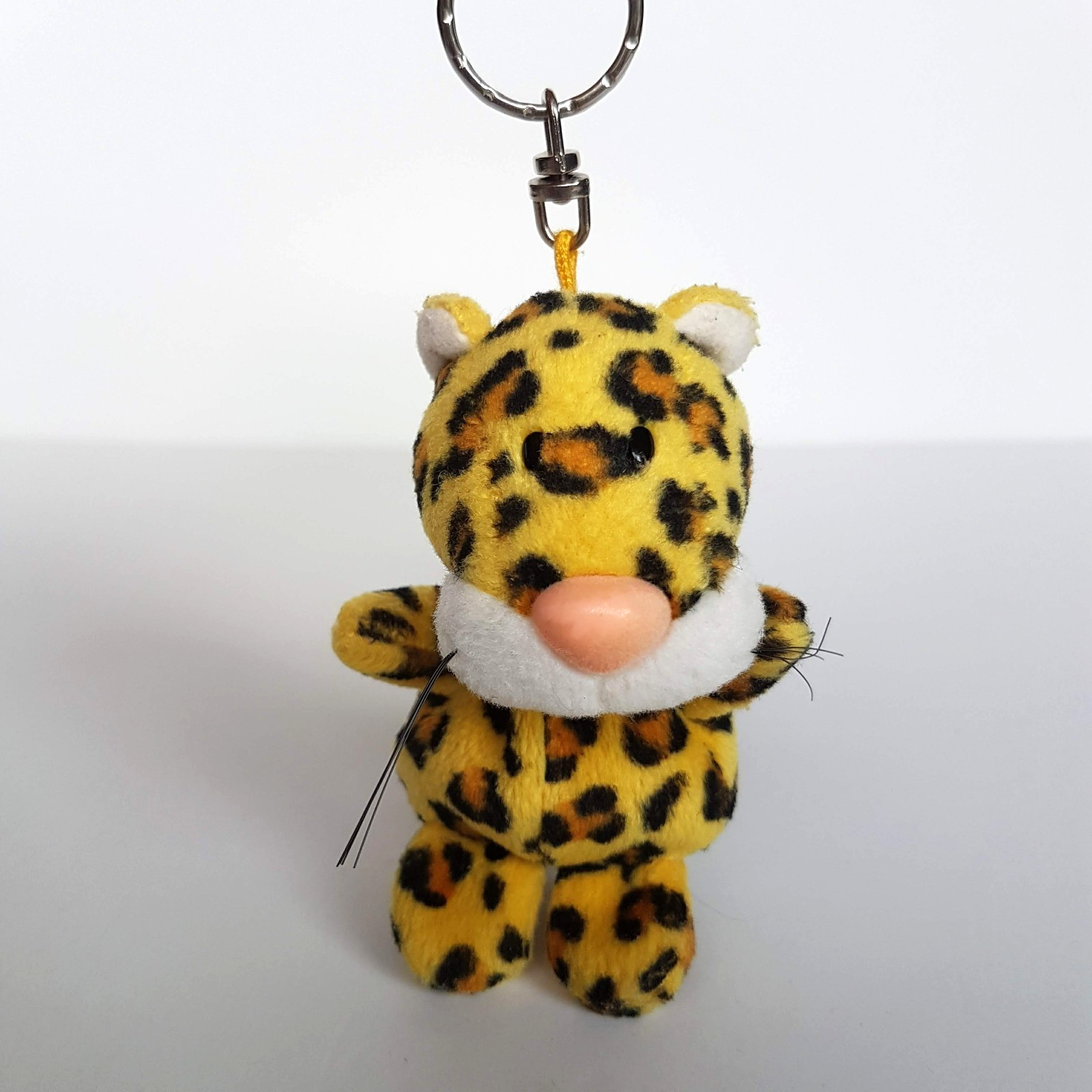 Nici YELLOW JAGUAR KEYCHAIN Leopard Wild Cat Key Ring Stuffed Animal Soft Toy1