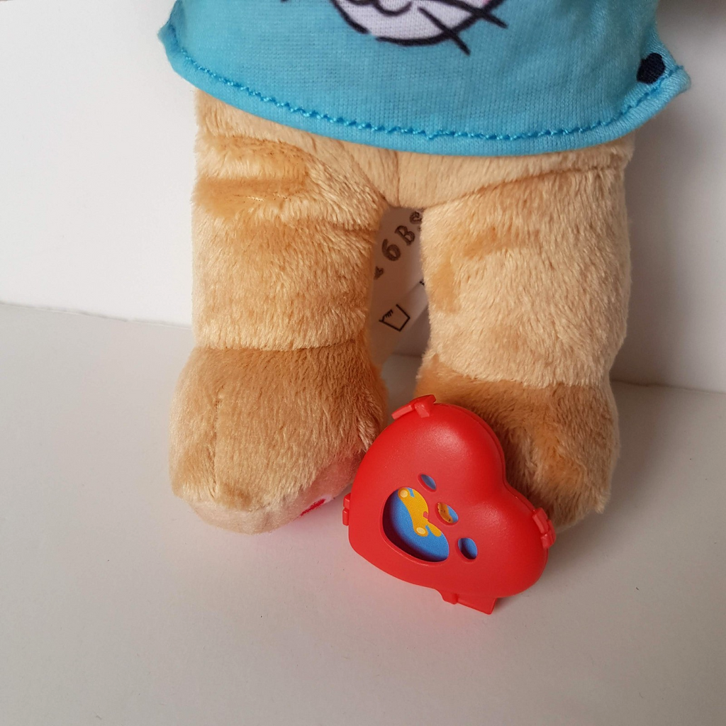 Build A Bear BUDDY SMALLFRY Teddy 19cm Cat T Shirt Stuffed Animal HEART inside3