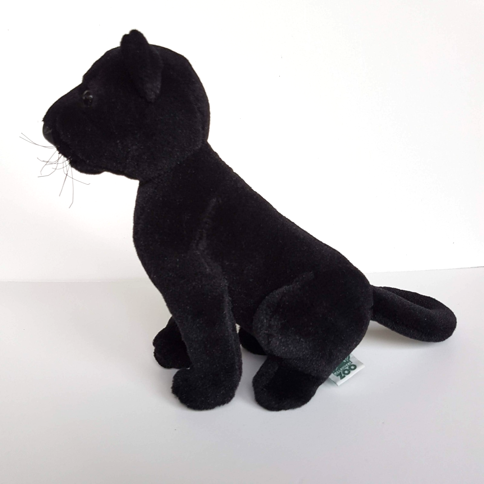 Hansa BLACK PANTHER PUMA Wild Cat 24cm Stuffed Animal Melbourne Zoo Soft Toy6