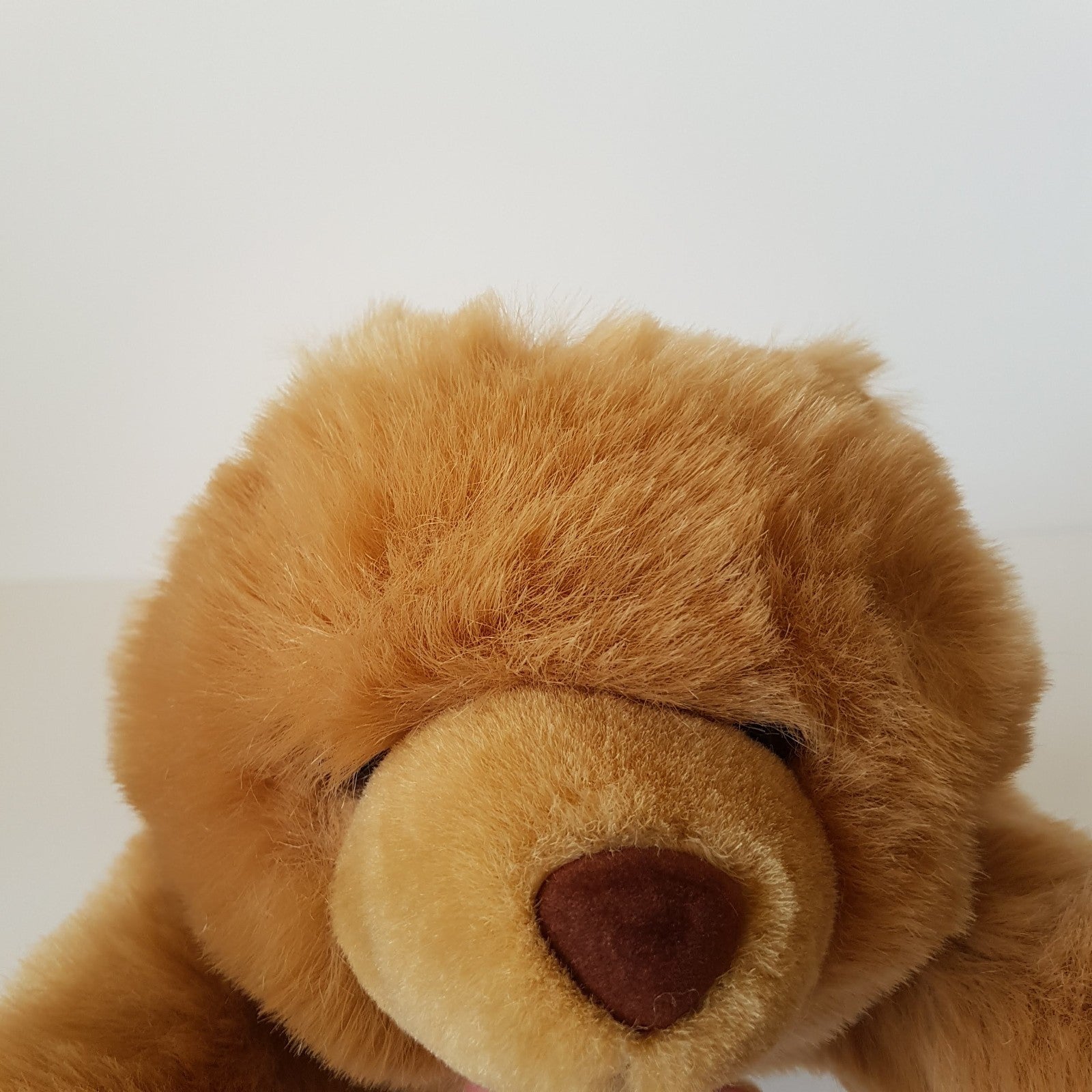 Caramel LAYING TEDDY BEAR Plush 48cm Stuffed Animal Soft Toy Cuddly Bensons Cute2