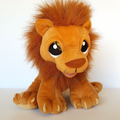 PROTECTED PALS Lion Wild Cat Plush Stuffed  Animal Big Eyes Pawphans Soft Toy0