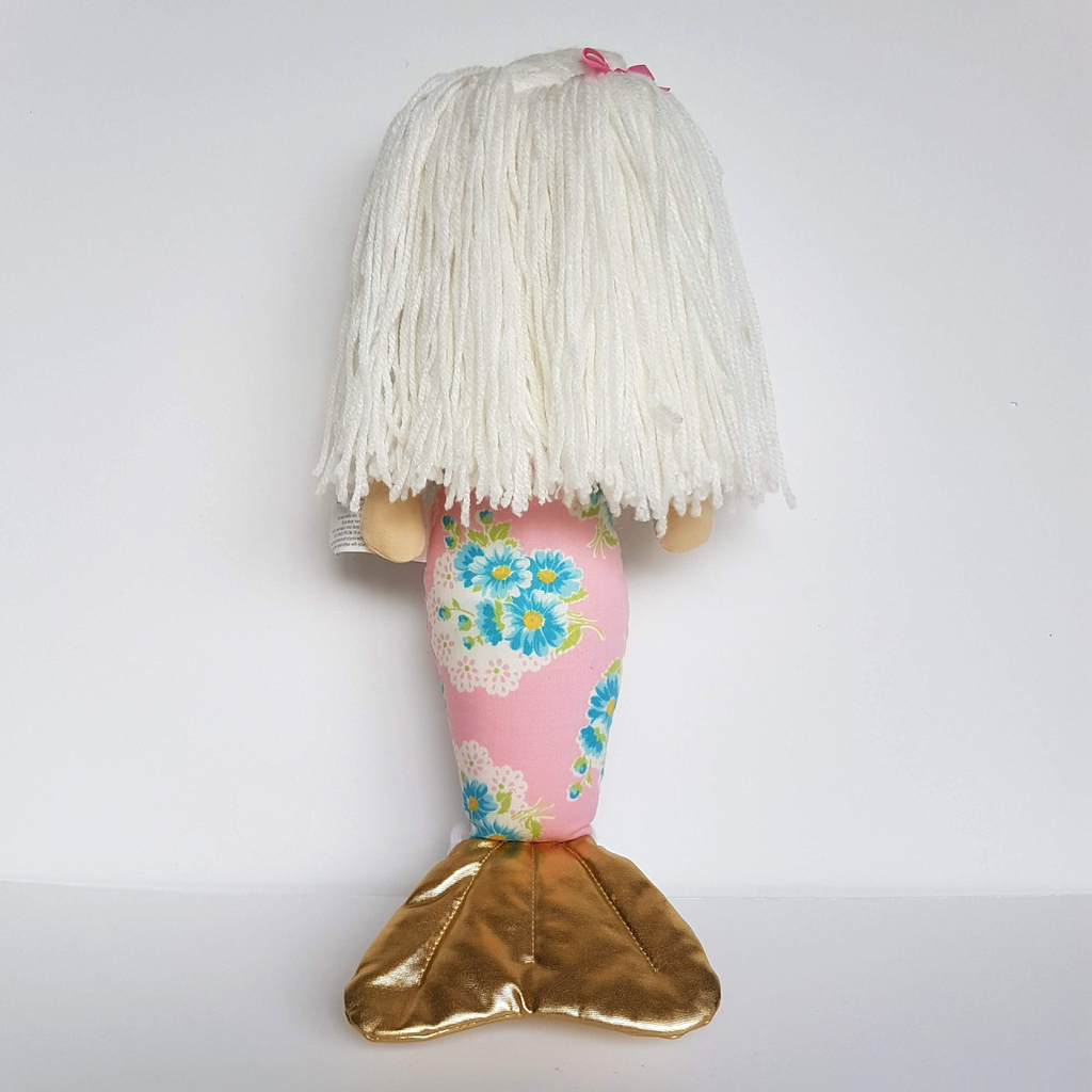 Alimrose FLOWER MERMAID DOLL Plush Pink Blue Floral Flower 39cm Stuffed Soft Toy11