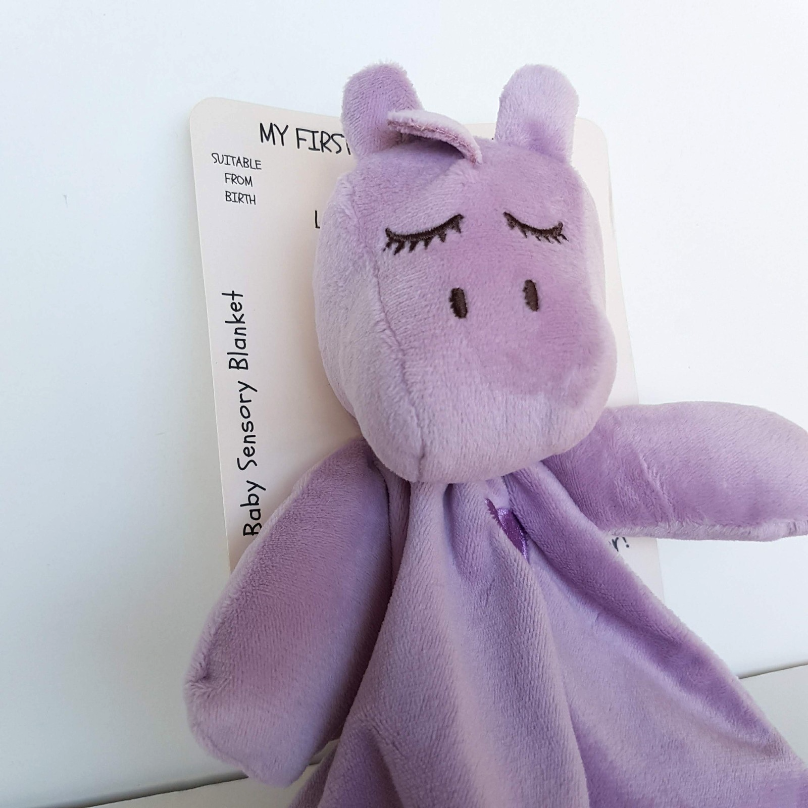 Baby Purple SCHNORGLESAURUS Dinosaur Lovey Comforter Security Blanket Soft Toy1