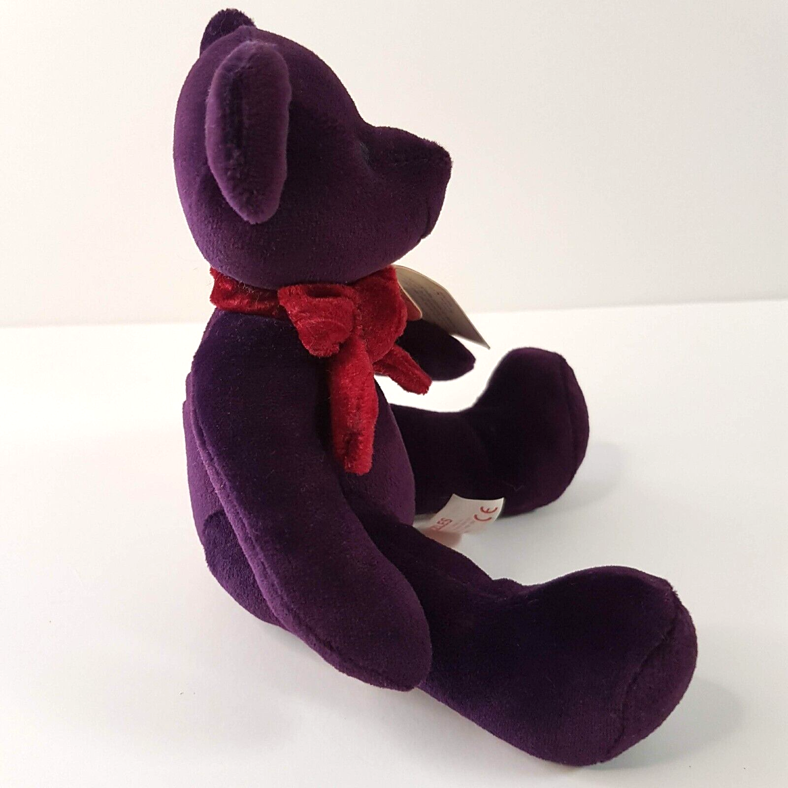RUSS Purple RAZZLES TEDDY BEAR 14cm Plush Stuffed Animal Soft Toy Velvet Feel6