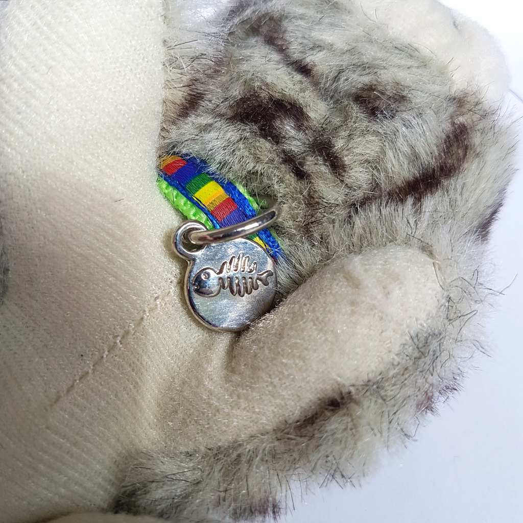 ARTLIST The Cat GREY TABBY Plush 15cm Kitten Soft Toy Stuffed Animal Collar Cute6