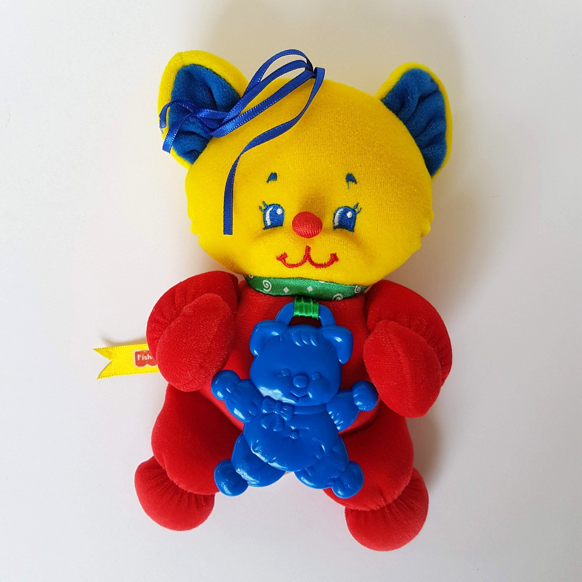 1998 Fisher Price NUM NUMS Bear Plush 19cm Colour Block Soft Toy Stuffed Animal0