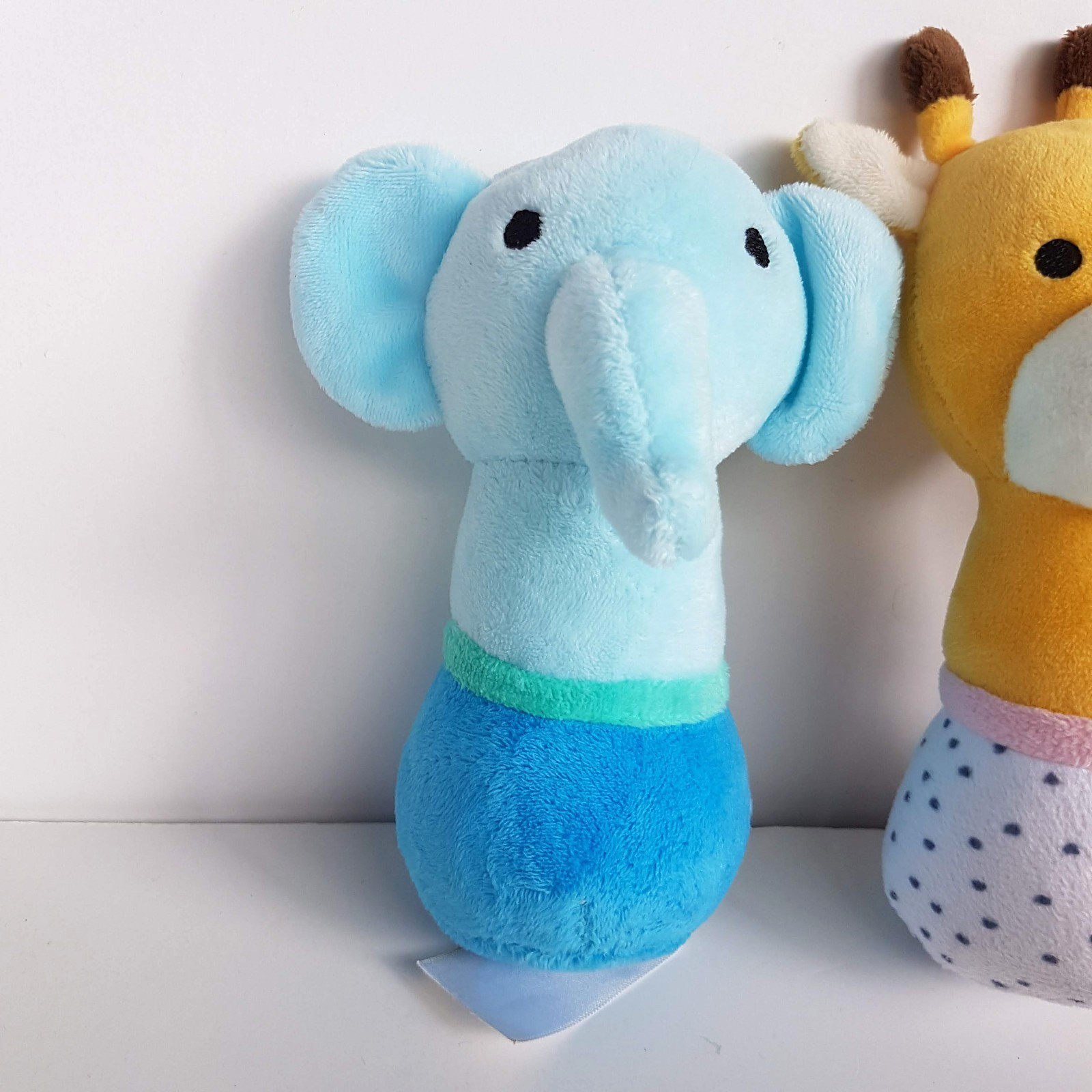 Anko ANIMAL BABY RATTLES Plush Stuffed Animal Soft Toy Baby Play Toy Bundle Lot1