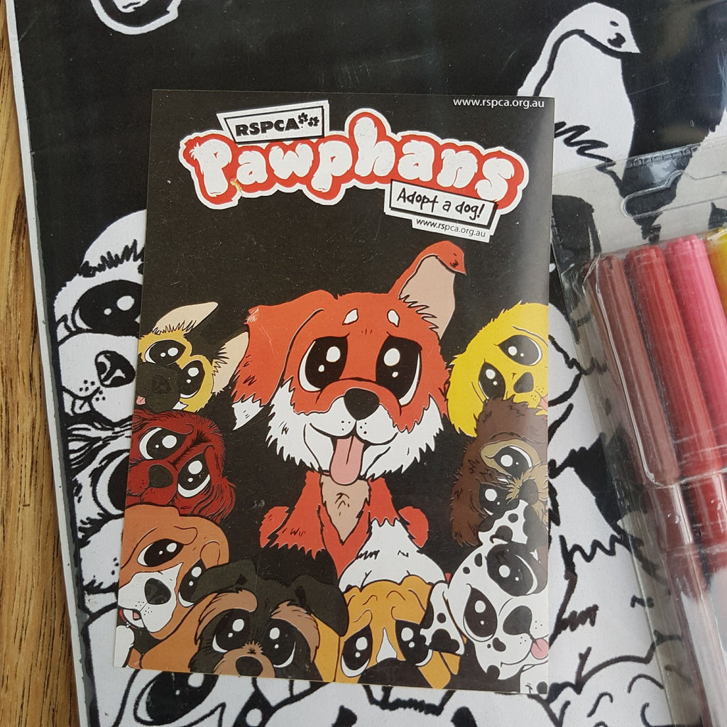 Super Rare PAWPHANS VELVET ART Activity Pack 2006 Collectible RSPCA Adopt A Dog2