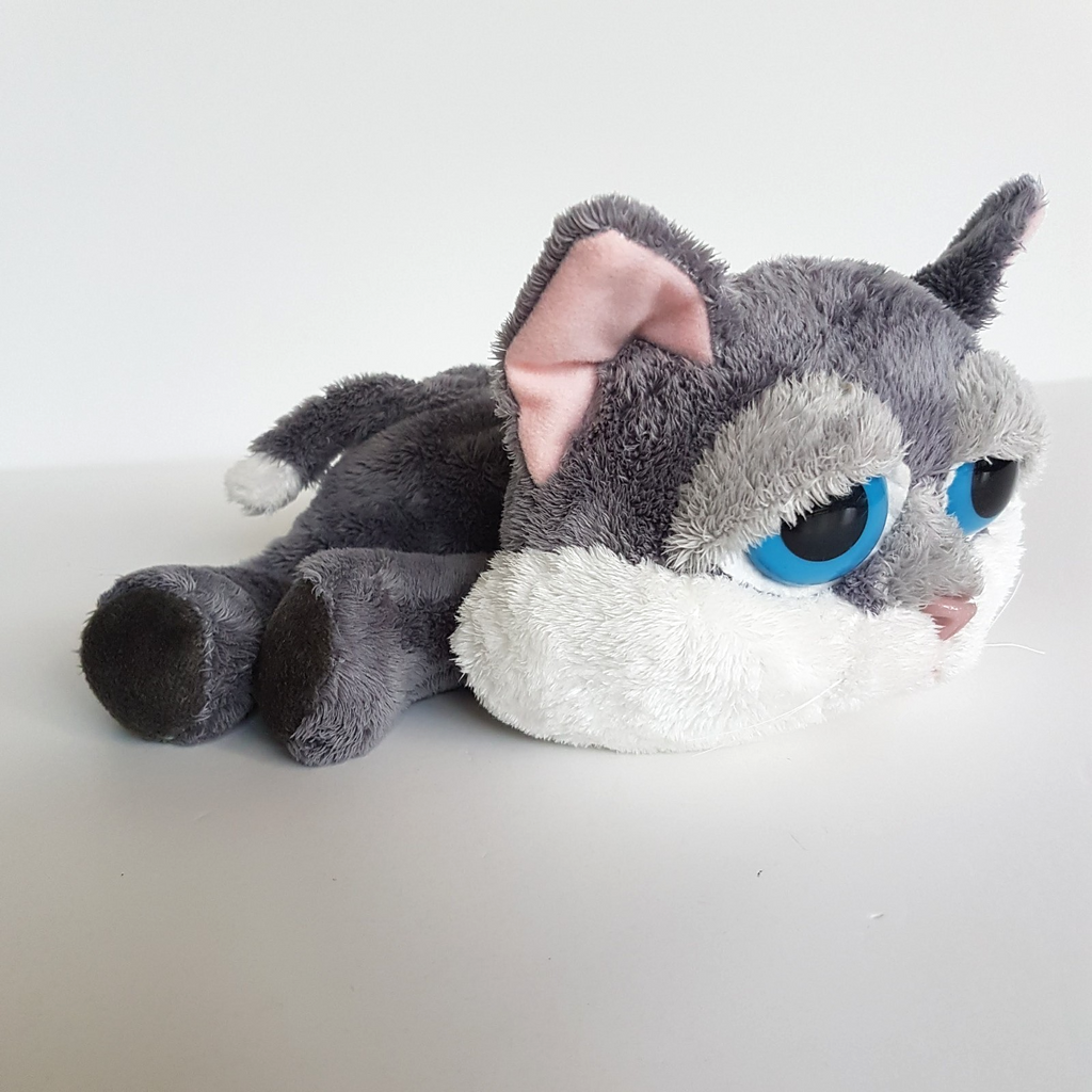 RUSS Lil Peepers GREY CAT KITTEN Plush Stuffed Animal Soft Toy Blue Eyes Pet Toy8