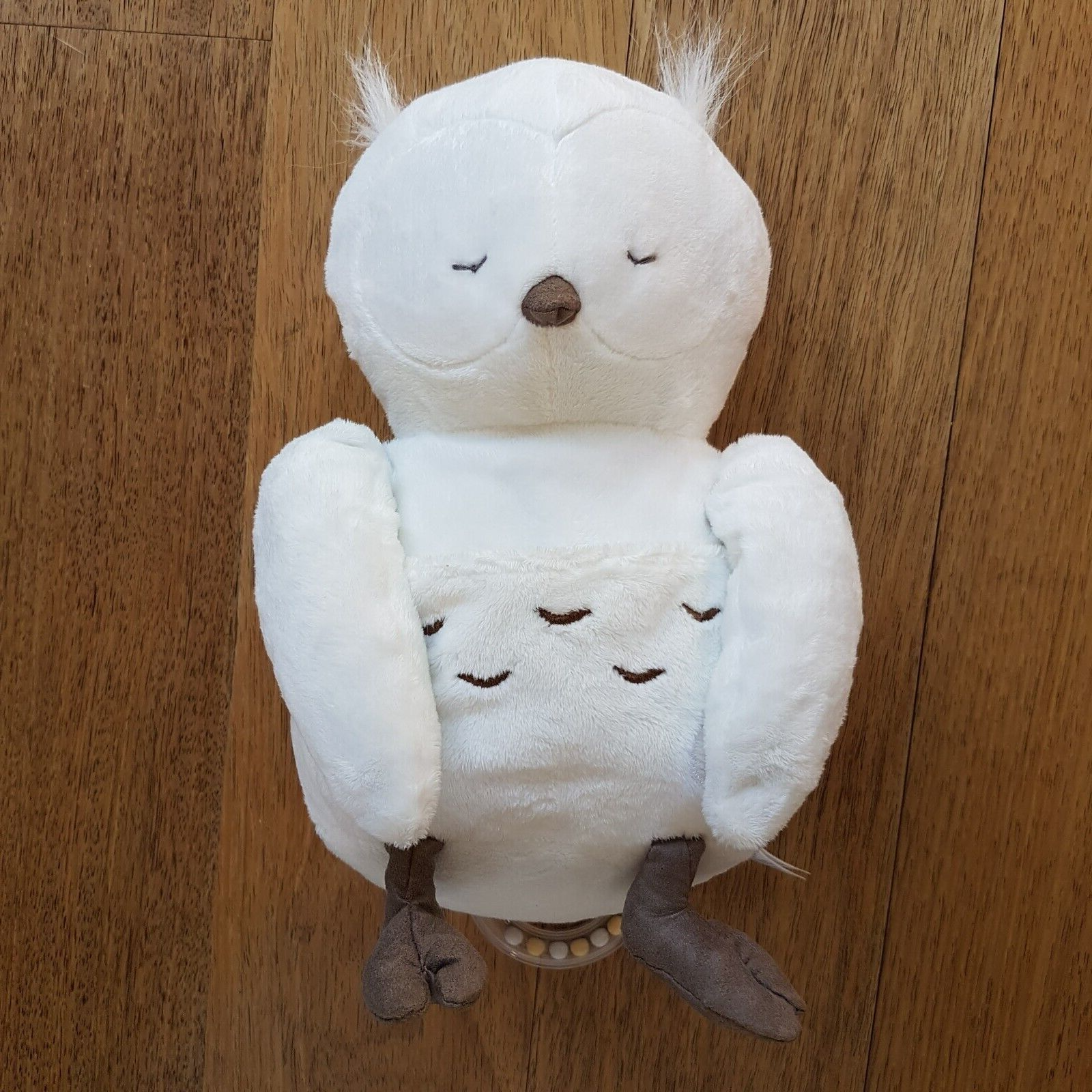 Jacadi Paris BABY OWL Plush Bird 30cm Crinkle Stuffed Animal Activity Soft Toy3