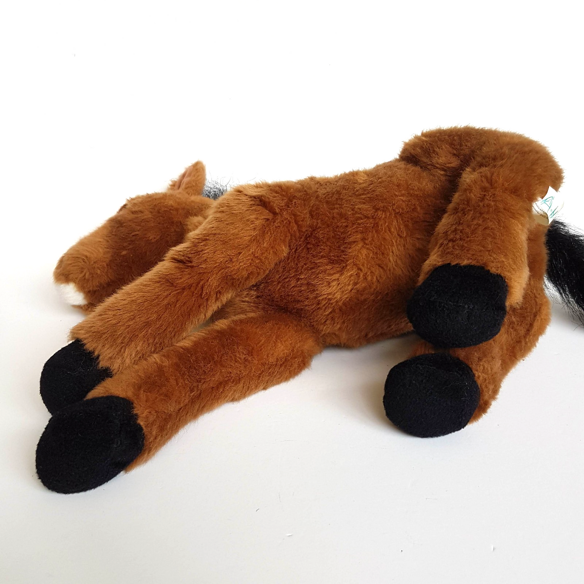 Unbranded LAYING HORSE Pony Plush 36cm long Stuffed Animal Thoroughbred Soft Toy13