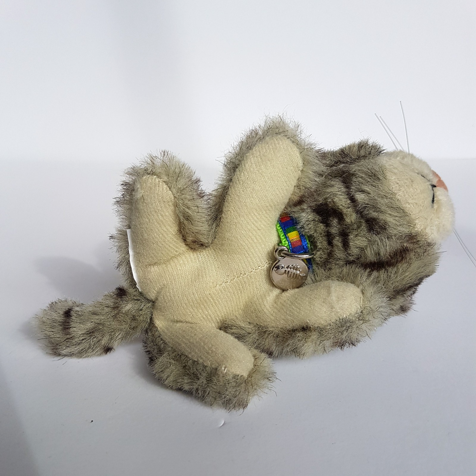 ARTLIST The Cat GREY TABBY Plush 15cm Kitten Soft Toy Stuffed Animal Collar Cute5