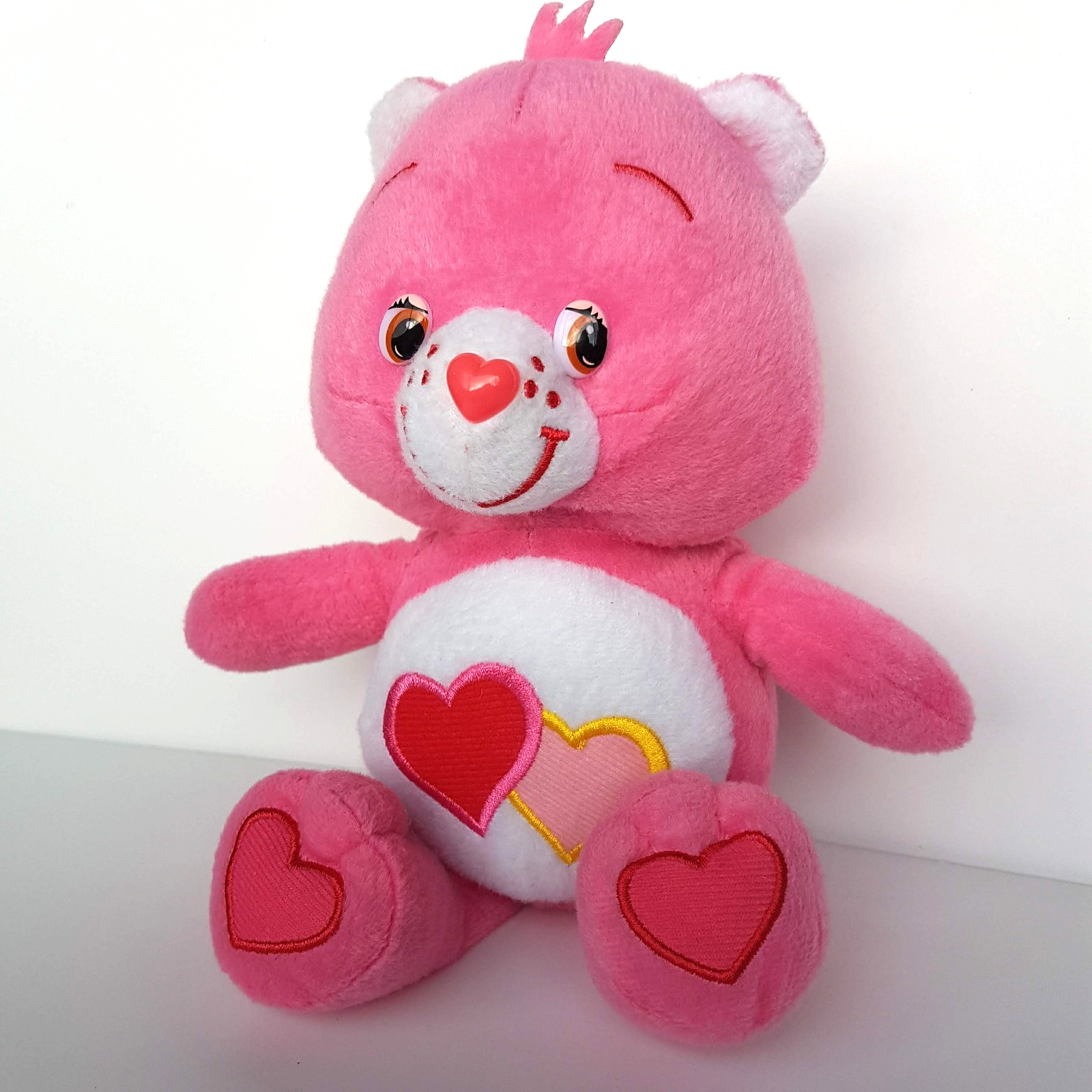 Care Bears LOVE A LOT BEAR 2013 Pink Hearts 27cm Stuffed Animal Soft Toy Pink0