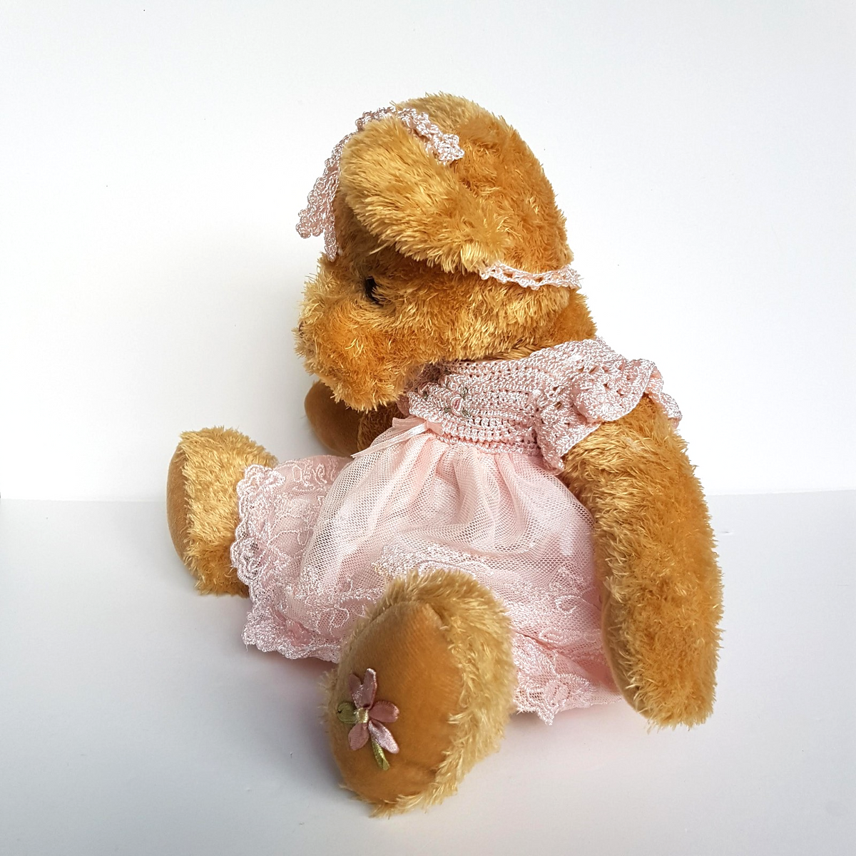 Settler Bears PINK LACE TEDDY Bear 37cm Plush Lace Soft Toy Stuffed Animal Cute4