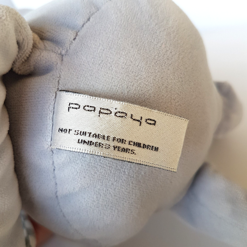 RARE Papaya FOX PLUSH Grey Stripe 34cm Stuffed Animal Floppy Soft Toy Cuddly8