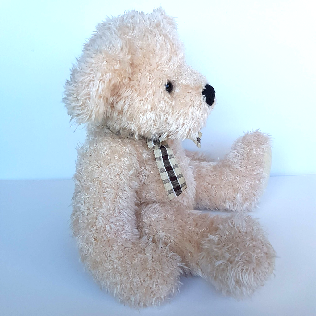 Russ TEDDY BEAR ELIZABETH Plush 33cm Soft Toy Beanbag Stuffed Animal Cute Cream5