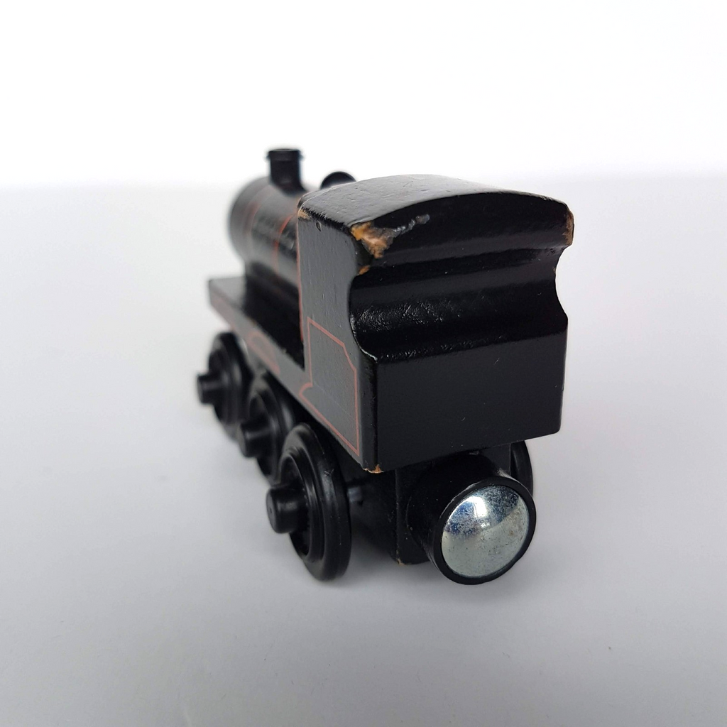 Thomas WOODEN ORIGINS JAMES Black Magnetic Activity Train Toy Locomotive Steam4