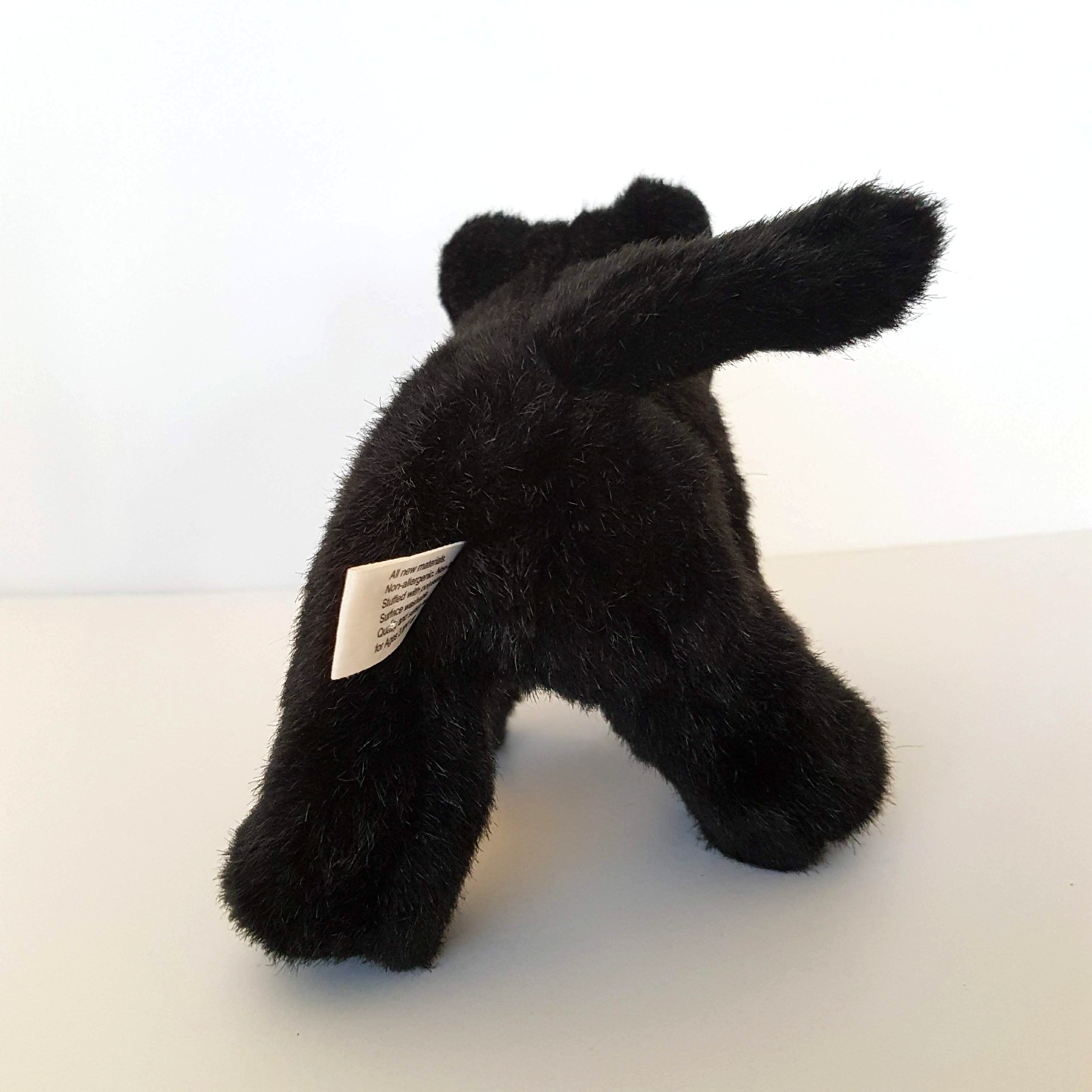 Leosco BLACK PANTHER Wild Cat Plush 15cm Stuffed Animal Korimco Jungle Soft Toy3